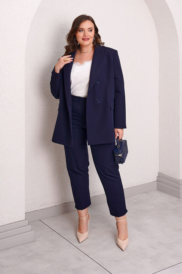 CARROT FIT FABRIC TROUSERS