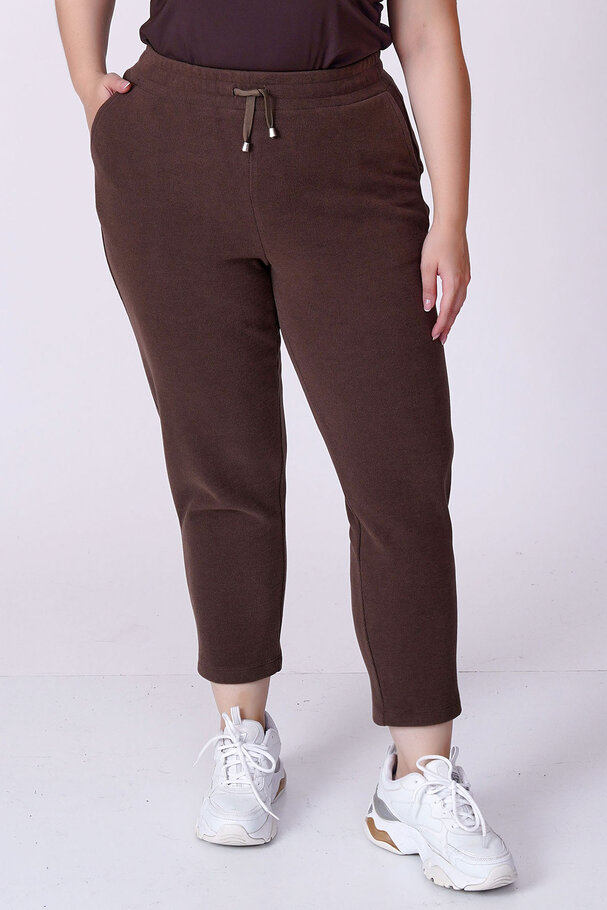 CARROT-LEG KNIT TROUSERS