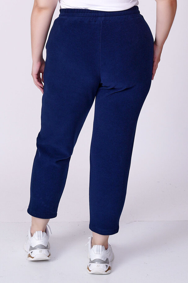 CARROT-LEG KNIT TROUSERS