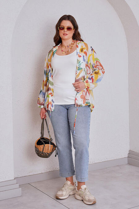 Büyük Moda - CHIFFON BLOUSE SHIRT WITH INNER CAMISOLE (1)
