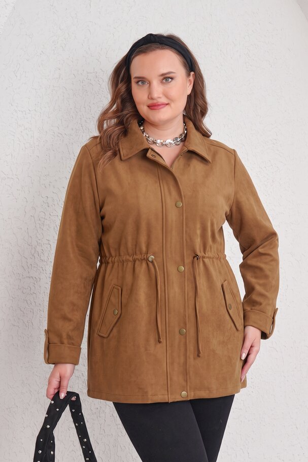 COLLARED SUEDE JACKET