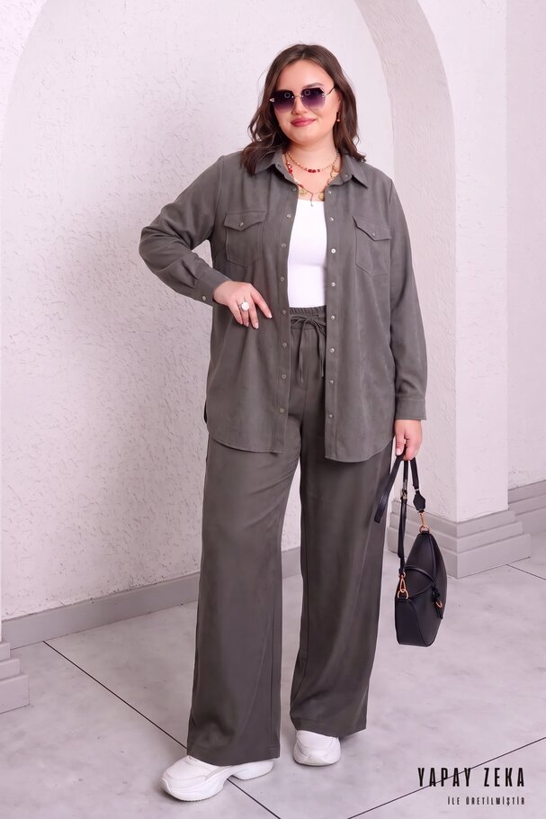 DENIM EFFECT MODAL SHIRT