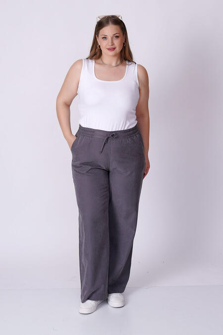 Büyük Moda - DENIM EFFECT MODAL TROUSERS