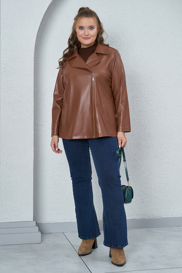 FAUX LEATHER JACKET