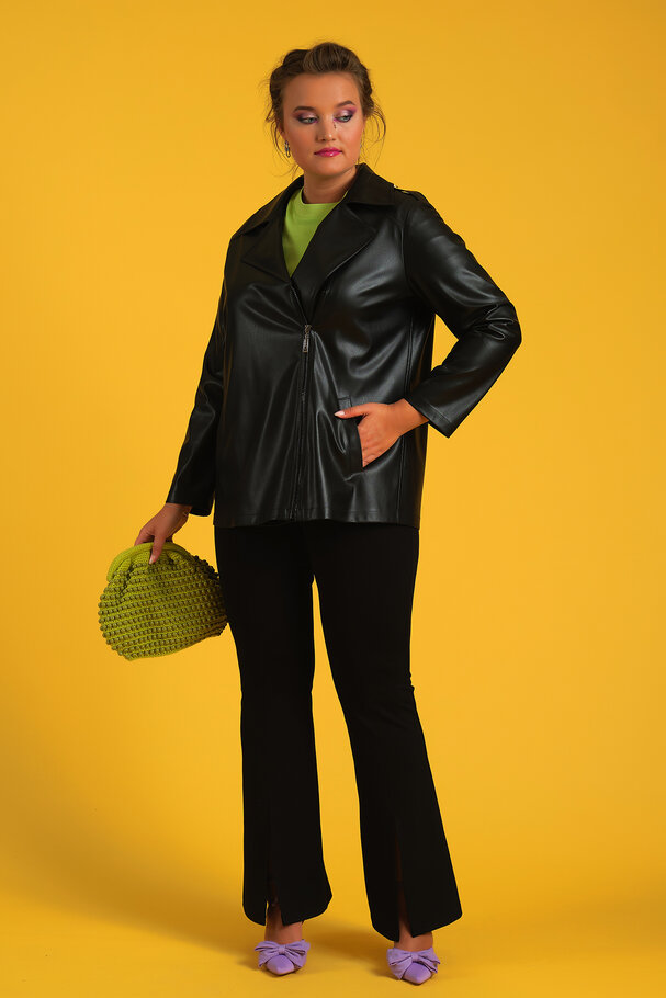 FAUX LEATHER JACKET