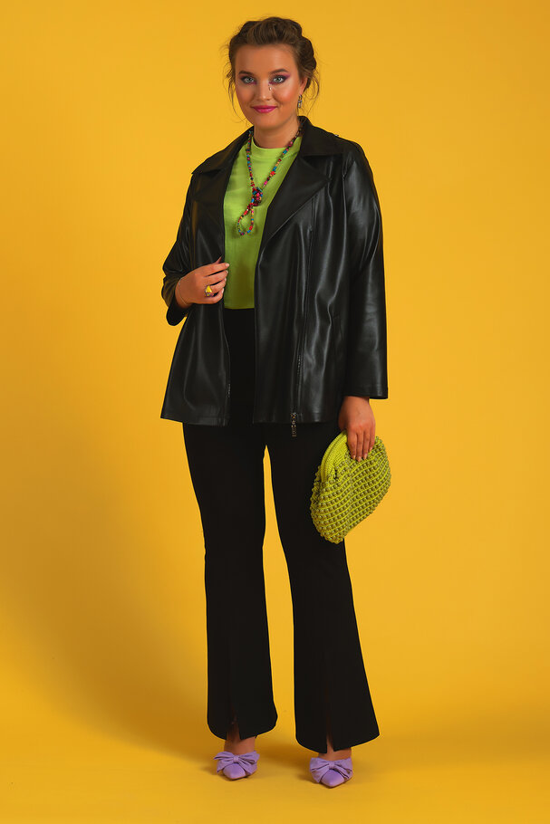 FAUX LEATHER JACKET