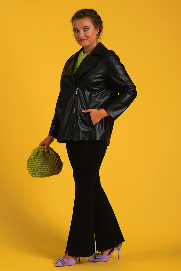 FAUX LEATHER JACKET