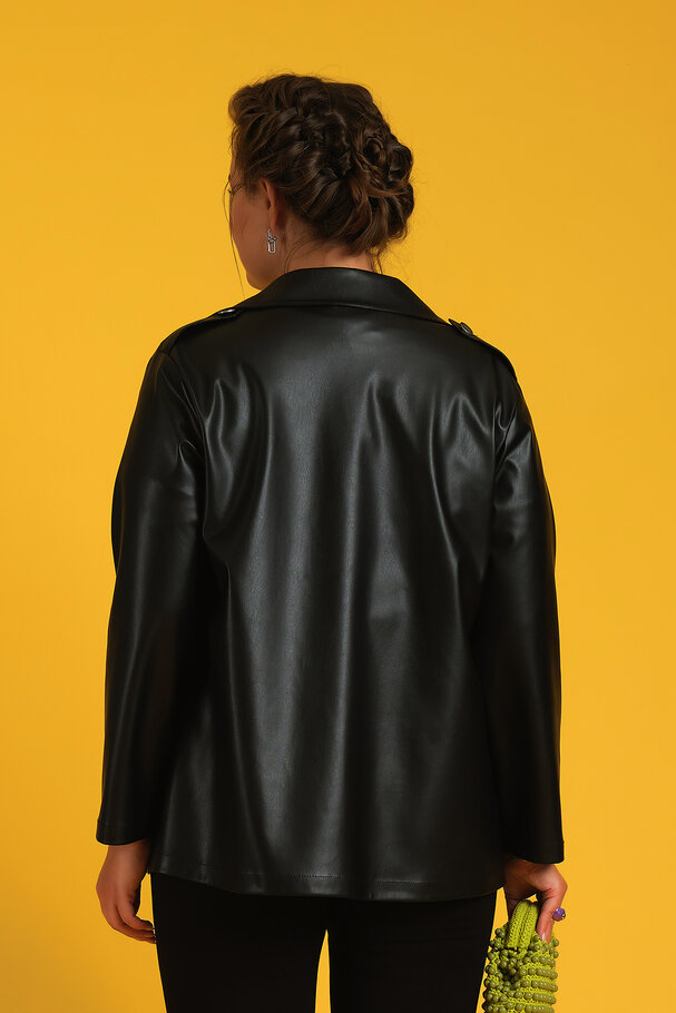 FAUX LEATHER JACKET