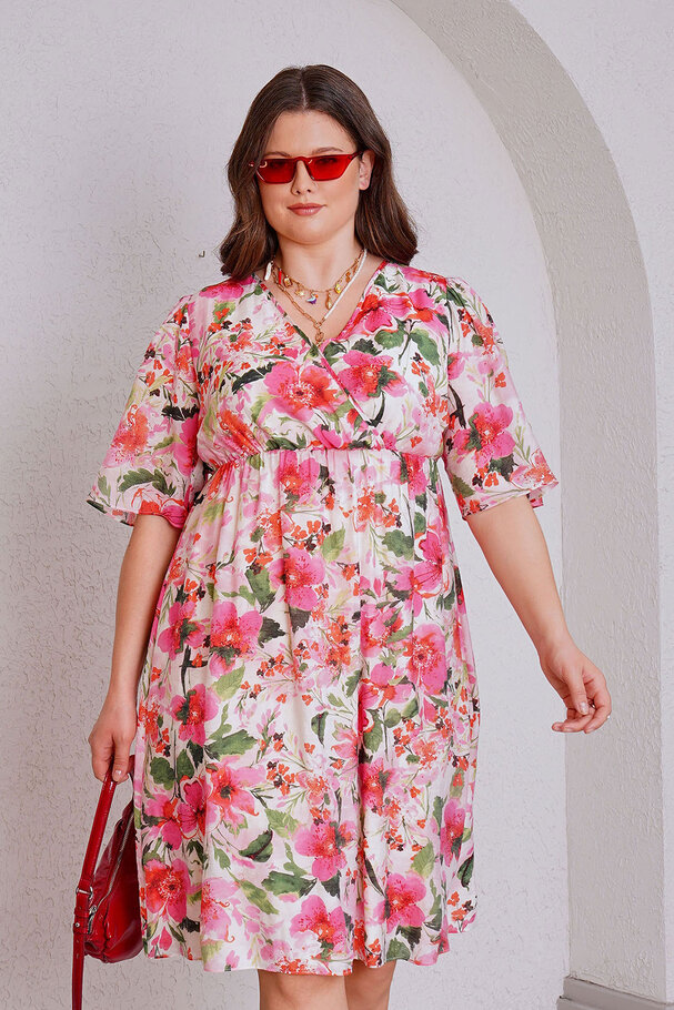 FLORAL LINED DRESS