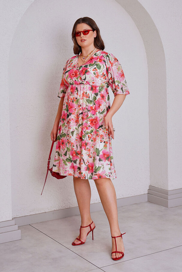 FLORAL LINED DRESS