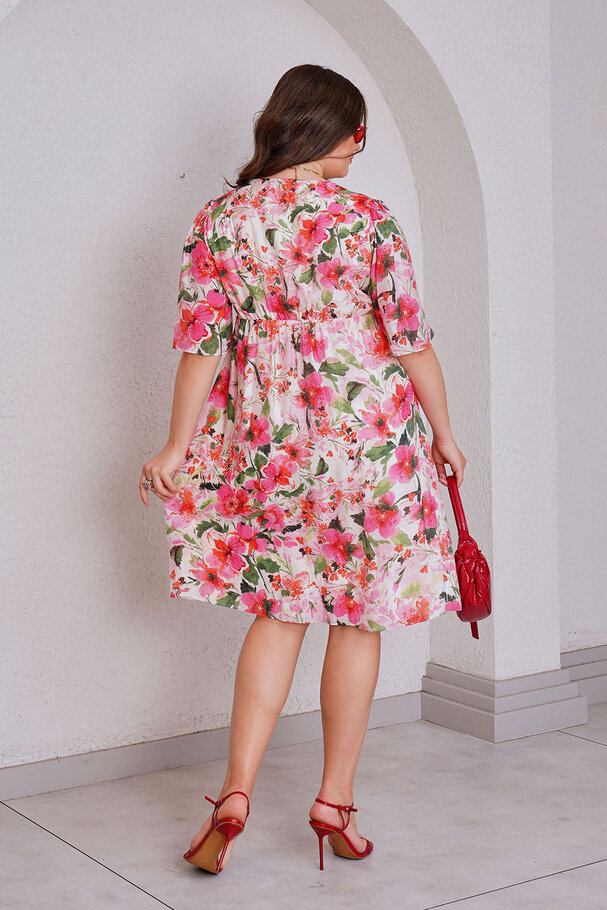 FLORAL LINED DRESS