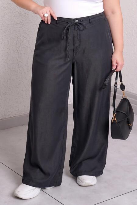 Büyük Moda - FLOWY WIDE LEG JEAN PANTS (1)