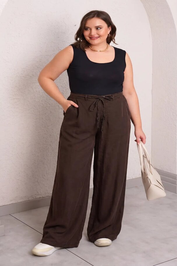 FLOWY WIDE LEG JEAN PANTS