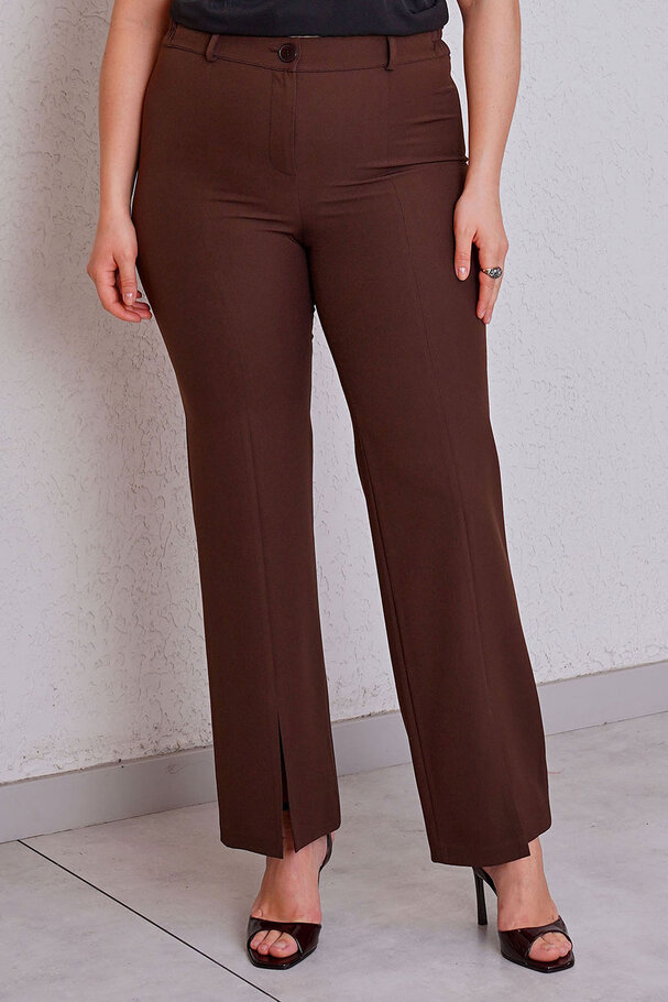 HIGH-WAIST FLARED TROUSERS