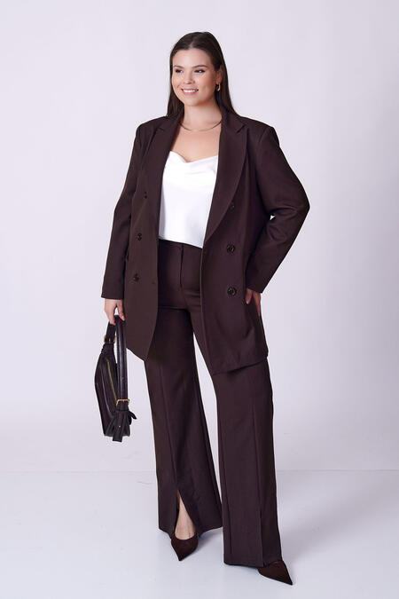 Büyük Moda - HIGH-WAIST FLARED TROUSERS