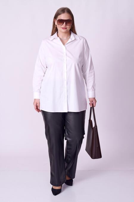 54748 - HIGH WAIST LEATHER PANTS