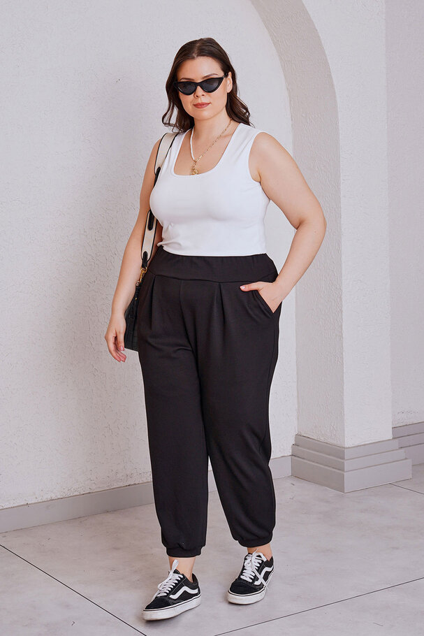 MODAL COMFORT CARROT TROUSERS