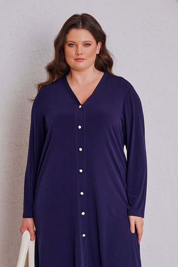 PEARL BUTTON DETAIL BASIC CARDIGAN