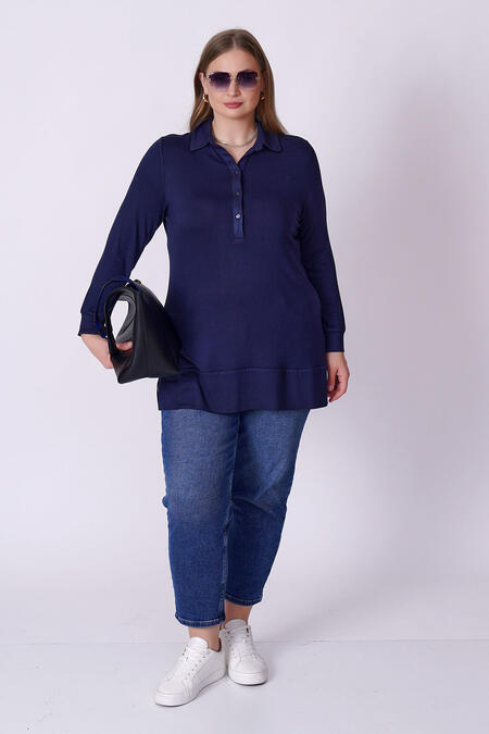 54356 - POLO NECK FINE KNIT BLOUSE (1)