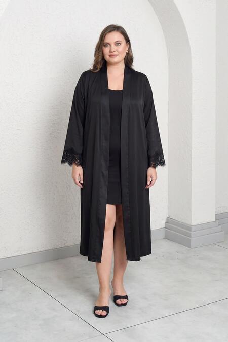  - SATIN LACE ROBE (1)