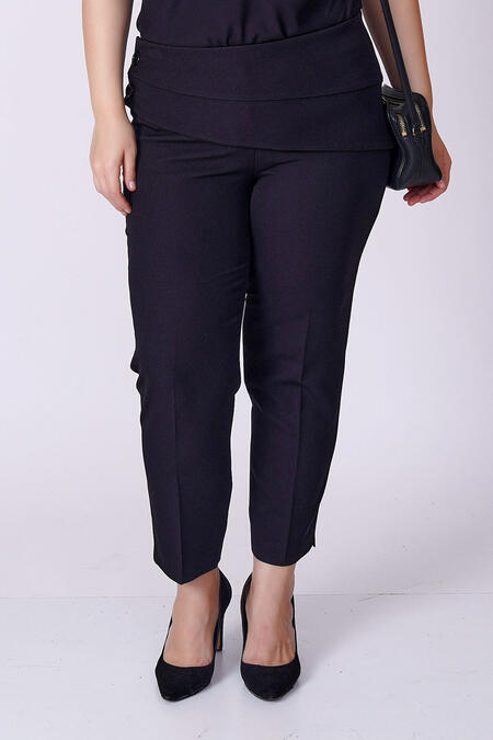  - SCARF DETAIL CARROT-FIT TROUSERS (1)