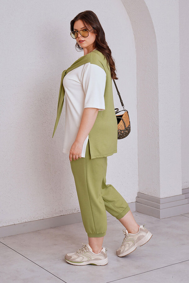 SCARF DETAIL MODAL TOP & BOTTOM SET