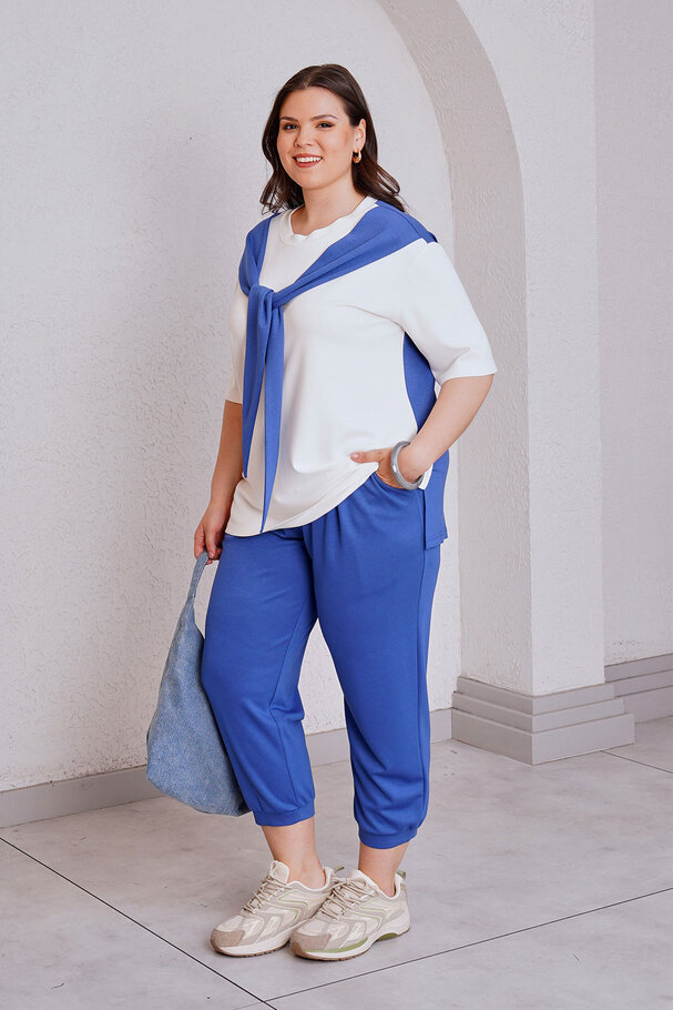 SCARF DETAIL MODAL TOP & BOTTOM SET