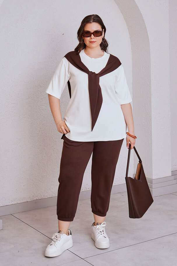 SCARF DETAIL MODAL TOP & BOTTOM SET