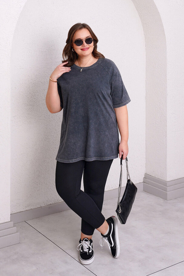 STONE WASHED PREMIUM COTTON BASIC T-SHIRT