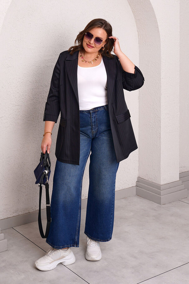 STRIPED BLAZER JACKET