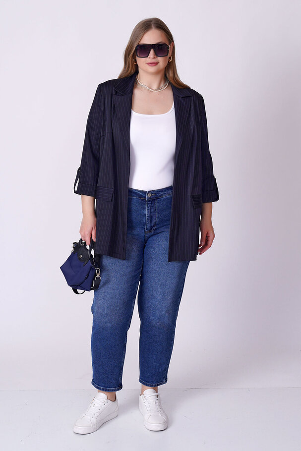 STRIPED BLAZER JACKET