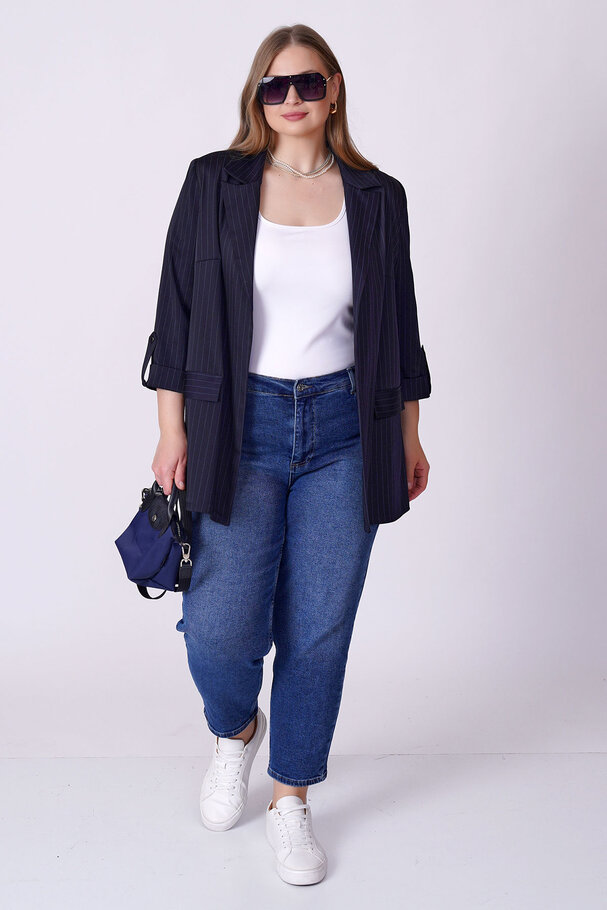 STRIPED BLAZER JACKET