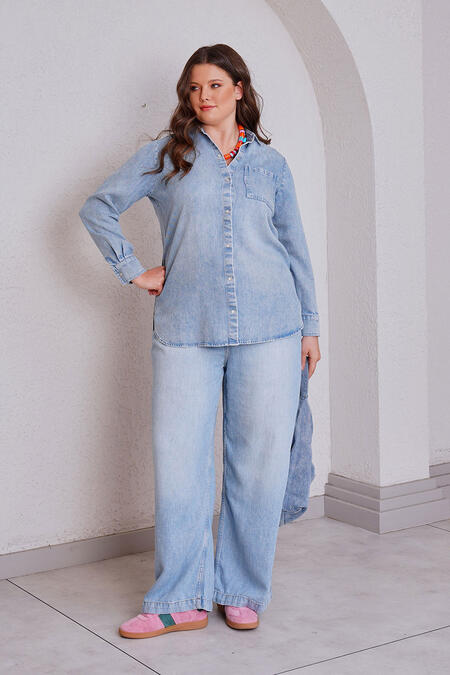  - SUMMER FLOWY DENIM SHIRT (1)