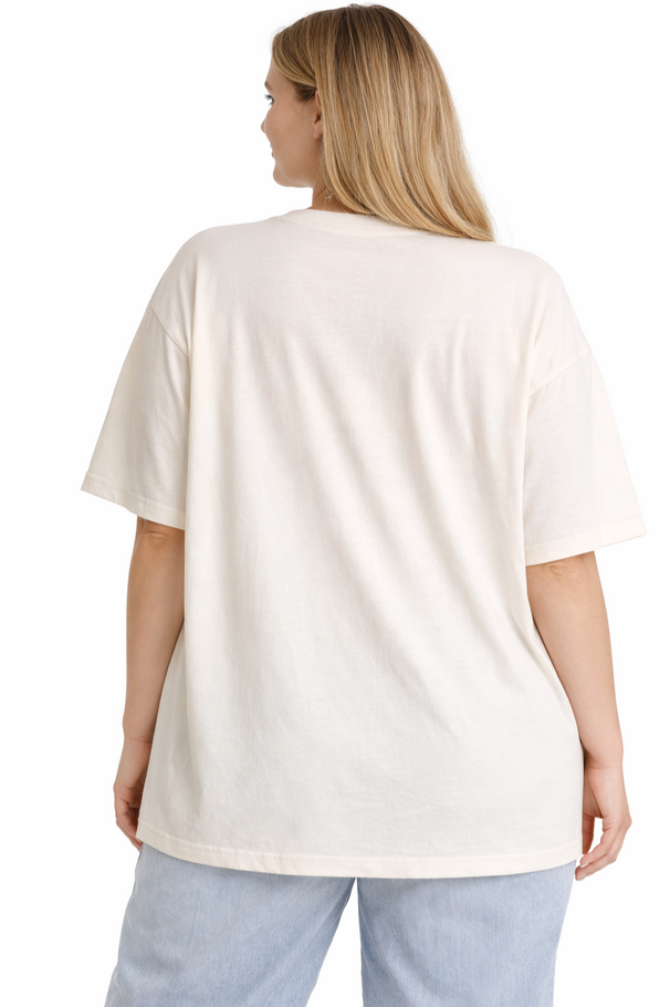 VISCOSE EMBROIDERED T-SHIRT