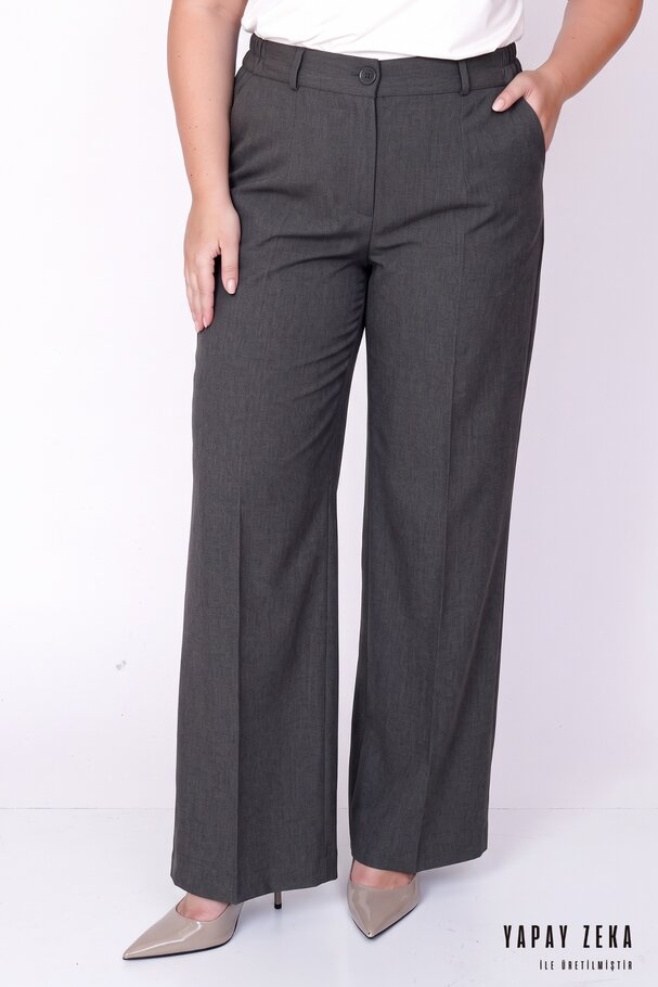 WIDE-LEG HEAVY FABRIC TROUSERS