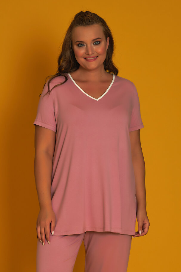 PYJAMAS WITH CONTRAST PIPING