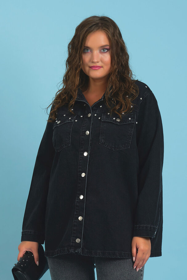 STUDDED DENIM JACKET
