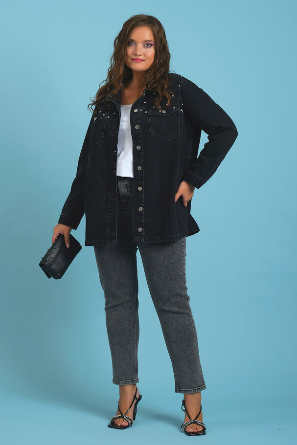 STUDDED DENIM JACKET