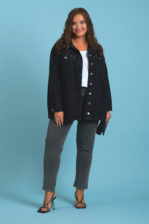 STUDDED DENIM JACKET
