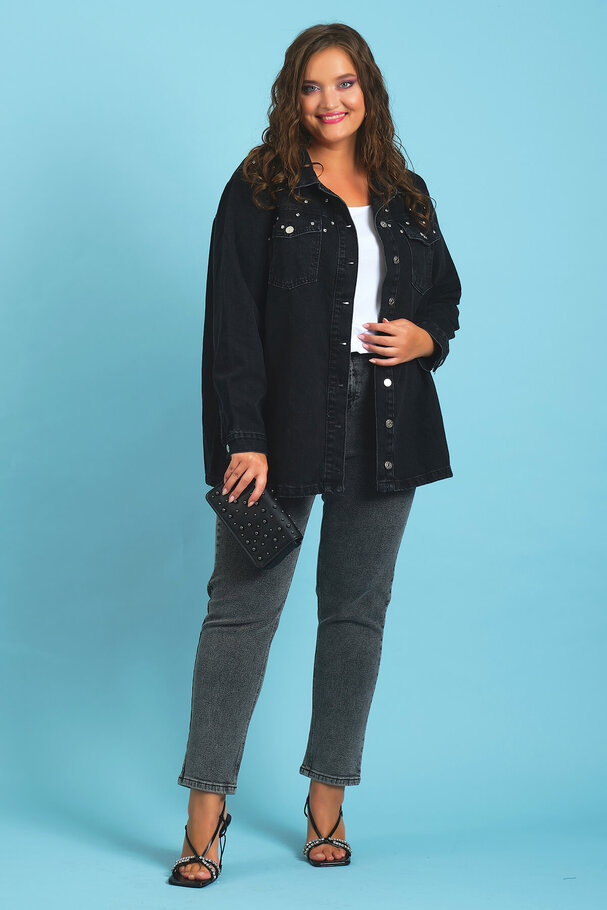 STUDDED DENIM JACKET
