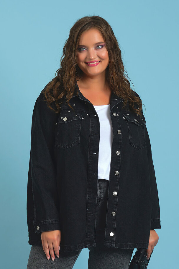 STUDDED DENIM JACKET