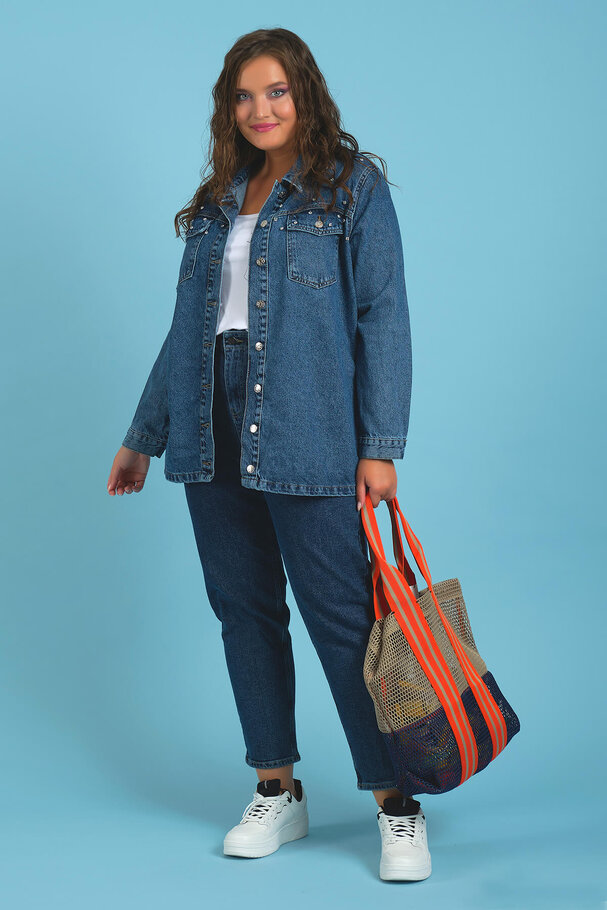 STUDDED DENIM JACKET