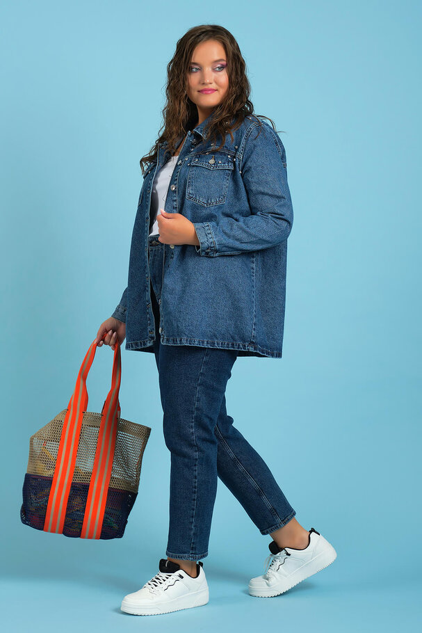 STUDDED DENIM JACKET