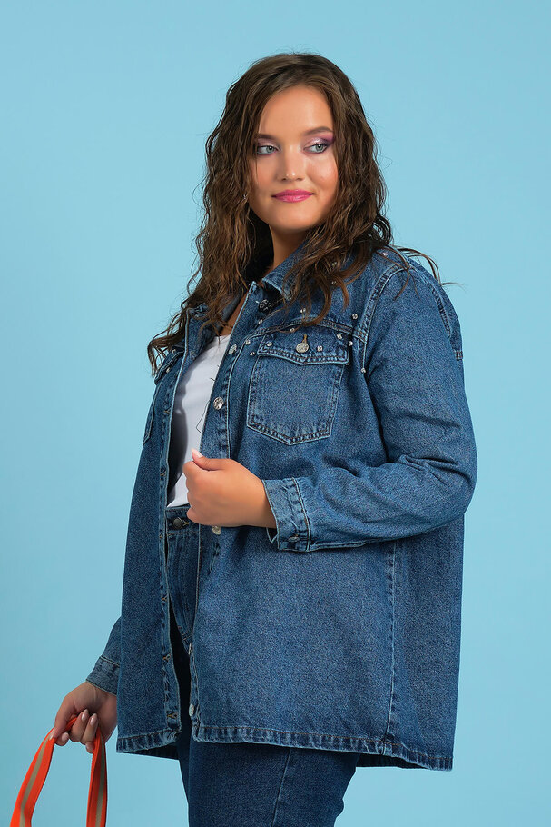 STUDDED DENIM JACKET
