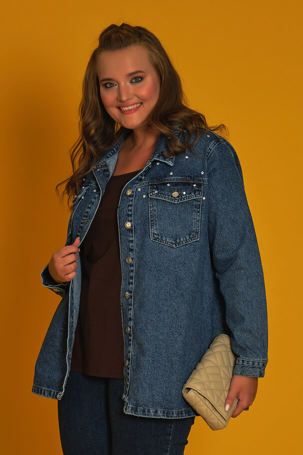 STUDDED DENIM JACKET