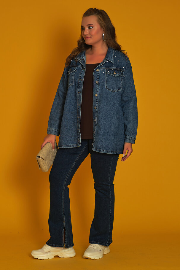 STUDDED DENIM JACKET