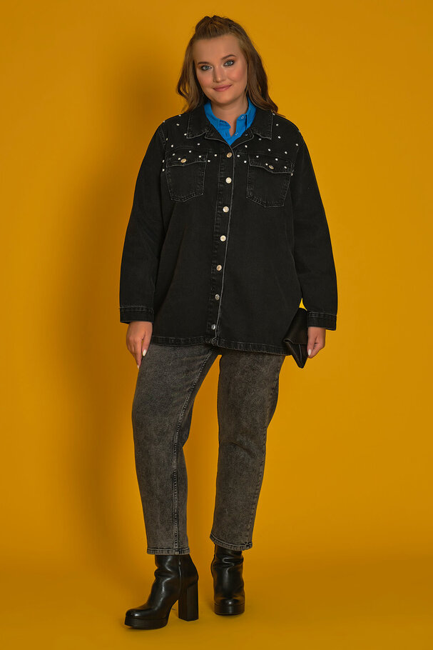 STUDDED DENIM JACKET