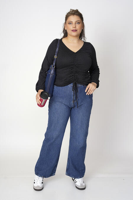 Büyük Moda - POLKA-DOT TOP (1)