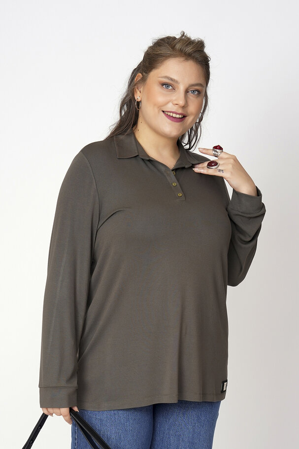 POLO YAKA TRİKO BLUZ