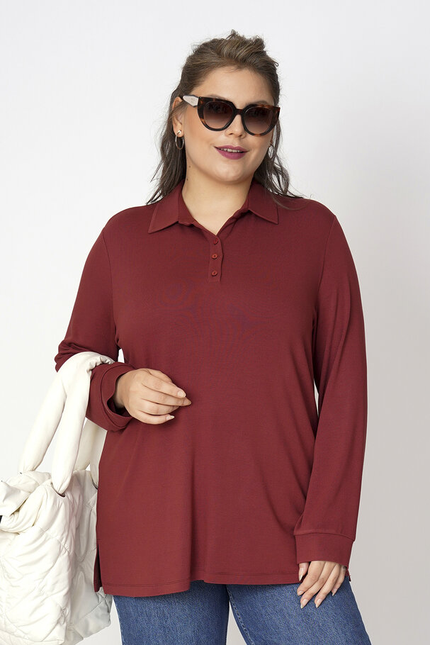 POLO YAKA TRİKO BLUZ
